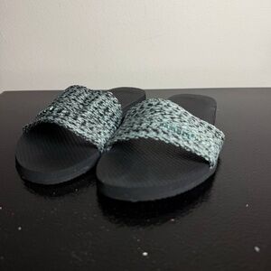 Havaianas You Malta Flip Flop Sandal Women's Size 5/6 black / Blue Sky